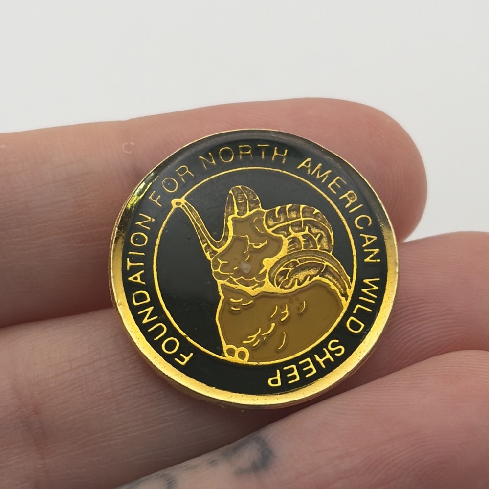 Foundation For North American Wild Sheep Lapel Hat Pin